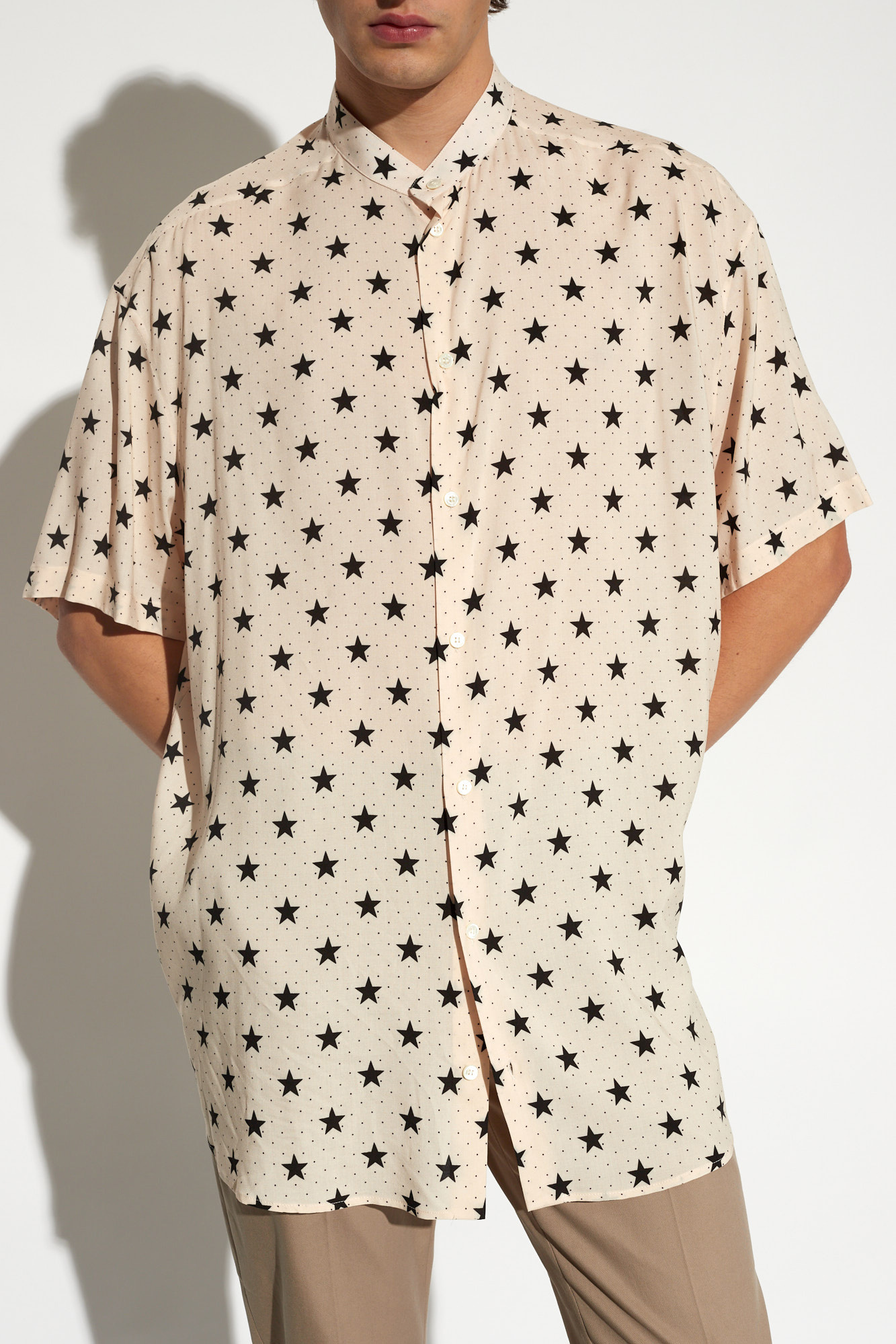 Balmain Oversize patterned shirt | GenesinlifeShops | Men's ...